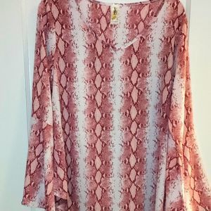 Animal print blouse